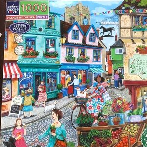 EeBoo Village by the sea 1000 pieces puzzle.